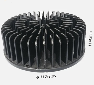 cob pin fin pre-drilled heat sink