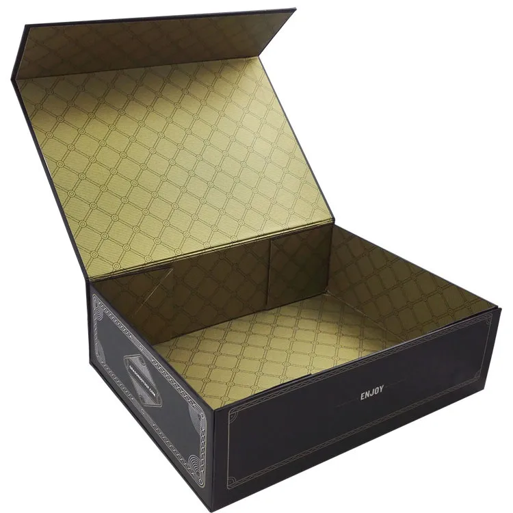luxury magnetic foldable gift packaging shoe box cardboard