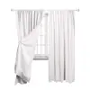 Room Darkening Thermal Insulating curtain blackout with Tie Backs - 52 x 63 Inches