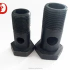 Black color brake line carbon steel single hole banjo bolt