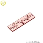 Eco-Friendly Metal Label Tags Custom Clothing Metal Brand Name Label Sewing Metal Tag Logo for Swimwear