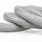 Thermal resistant stainless steel fiber braided sleeving for glass molding