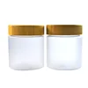 /product-detail/cosmetic-container-50g-100g-150g-200g-250g-frosted-clear-pet-plastic-cream-jar-with-bamboo-cap-62160483105.html