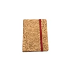 fashion pu leather hard cover A6 80sheet lined with elastic band notebook