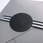 High Quality Color Printed Private mete logo Gold Foil Embossed Label Sticker