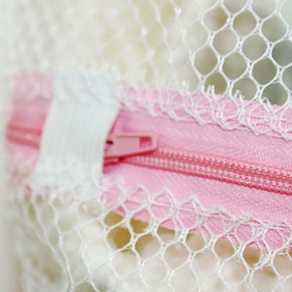 3 Sizes Zippered Mesh Laundry Wash Bags Foldable Delicates Lingerie Bra Socks Underwear Washing Machine Clothes Protection Net