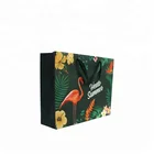 Recycle paper durable custom luxury costume / clothing / clothes packaging paper shopping bag with handle