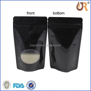 bag window / high quality kraft paper standing up ziplock bags