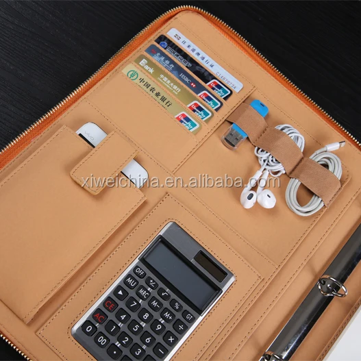 promotional gifts ring binders portfolio zipper  strong></p></a>folder 