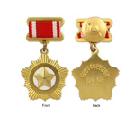 High quality custom made metal medallions gold plating memorial medals