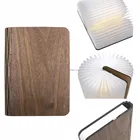 Rechargeable Tyvek LED Book Lamp Foldable Book Shaped Night Light Lamp
