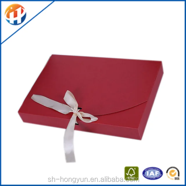 new design logo gift bra packaging box with ribbon closure