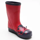 Boots Girls Red Kids Rainy Animal Design Cute Latest Rain Shoes For Children