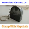 keychain cartoon stamp&plastic stamp toy&children's toy stamp set with keychain