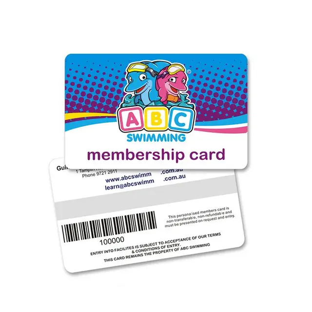 printing cr80 plastic pvc pvc barcode luggage storage card