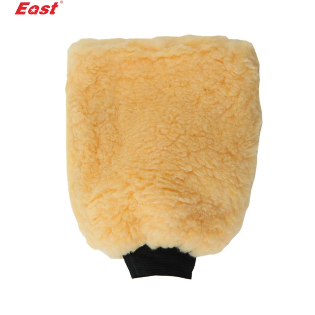 Promotional two sides lint mitt car wash cleaning glove