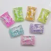 17*25MM Glitter Candy Shape Beads Charms Acrylic or Resin Candy Shape Beads Hairband Bracelets Diy Craft Decorate