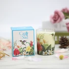 decorative scented soy wax for candle with beautiful printing
