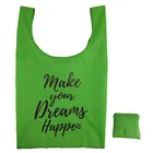 Promotional Wholesale Customized Printed Recycled OEM Waterproof Polyester Nylon Foldable Folding Shopping Tote Bags