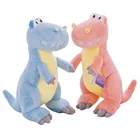 promotional cartoon dinosaur plush animal colorful animated plush stuffed dinosaur in stock