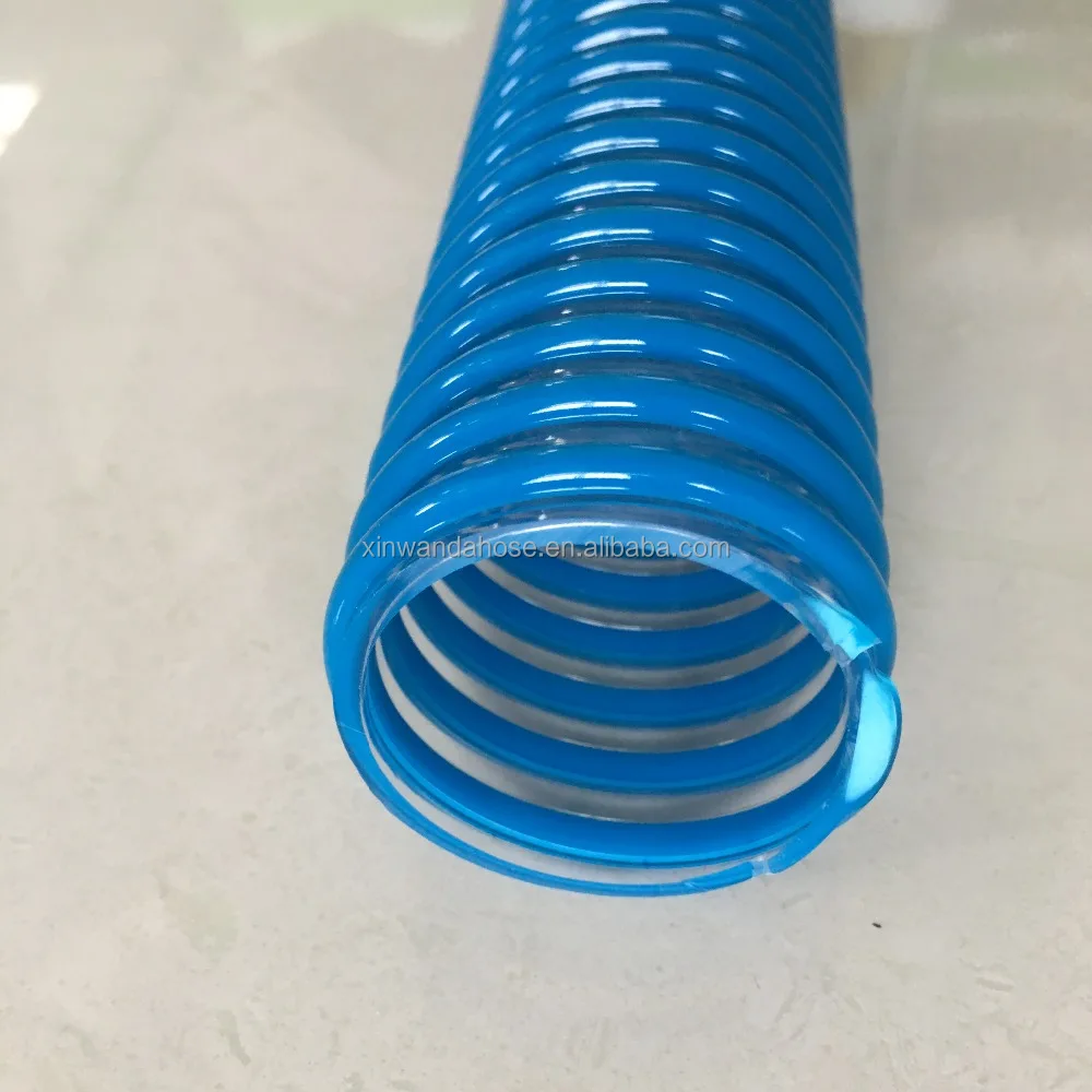 300mm flexible pvc transparent suction agricultural hose pipe