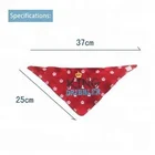 cotton triangle smocking baby drool bibs