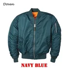 Mens Jacket Men Mens Winter Padding Satin Flight Bomber Jacket