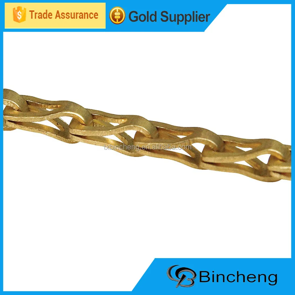 gold plated steel sash chain safety chain