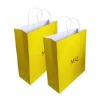 cheap personalized custom print logo white kraft craft shopping paper bag
