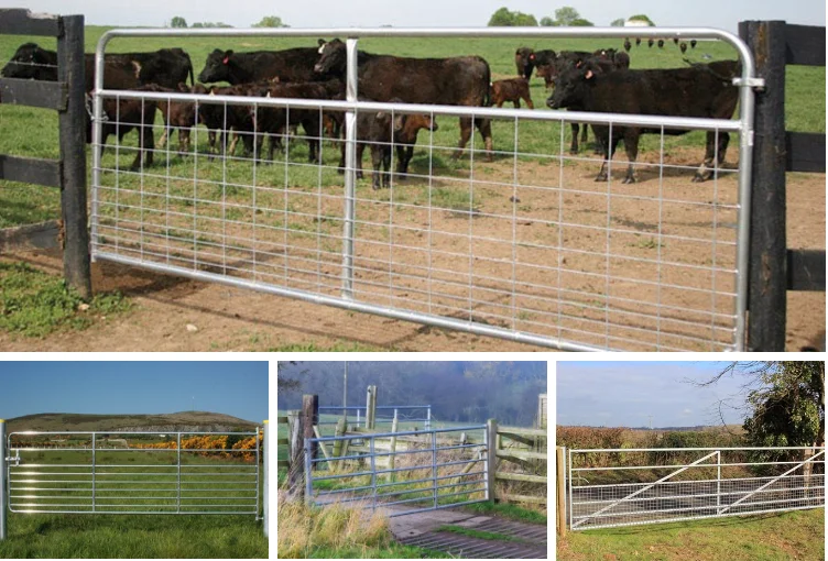 Low Price Farm Metal Gate Cattle Livestock Fence Stay Gates Buy Farm