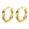 New Fashion Punk Round Shape Three Stranded Stainless Steel Earring For Ladies