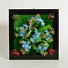24.5*24.5*4.5cm wall hanging photo frames making dry artificial flowers