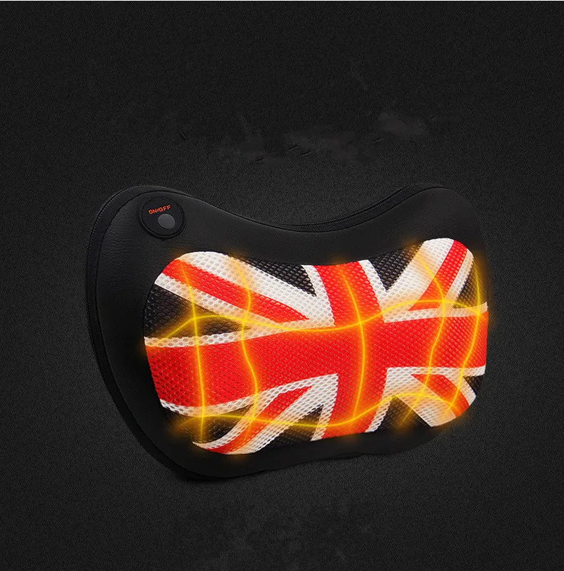 Portable Car Headrest, PU & Hood Car Seat Cushion Cushion Head Massager Electric Lumbar Neck Warmer (3)