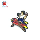 custom iron brass zinc alloy metal pin badge maker