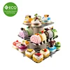 POP Corrugated Plastic Floor Standing Acrylic Display for Cup Cake Stand, Cupcake Stand