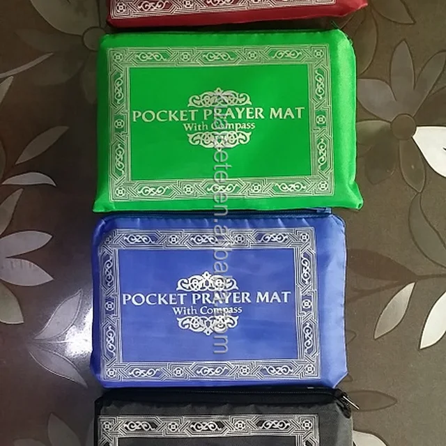 2015 foldable prayer mat with pocket size muslim prayer mats
