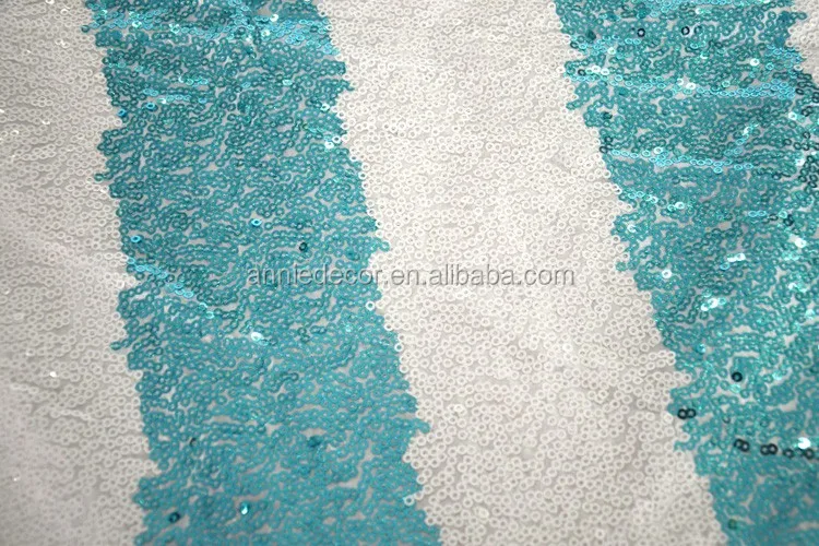 New stripe sequin embroidery table runner for wedding party event