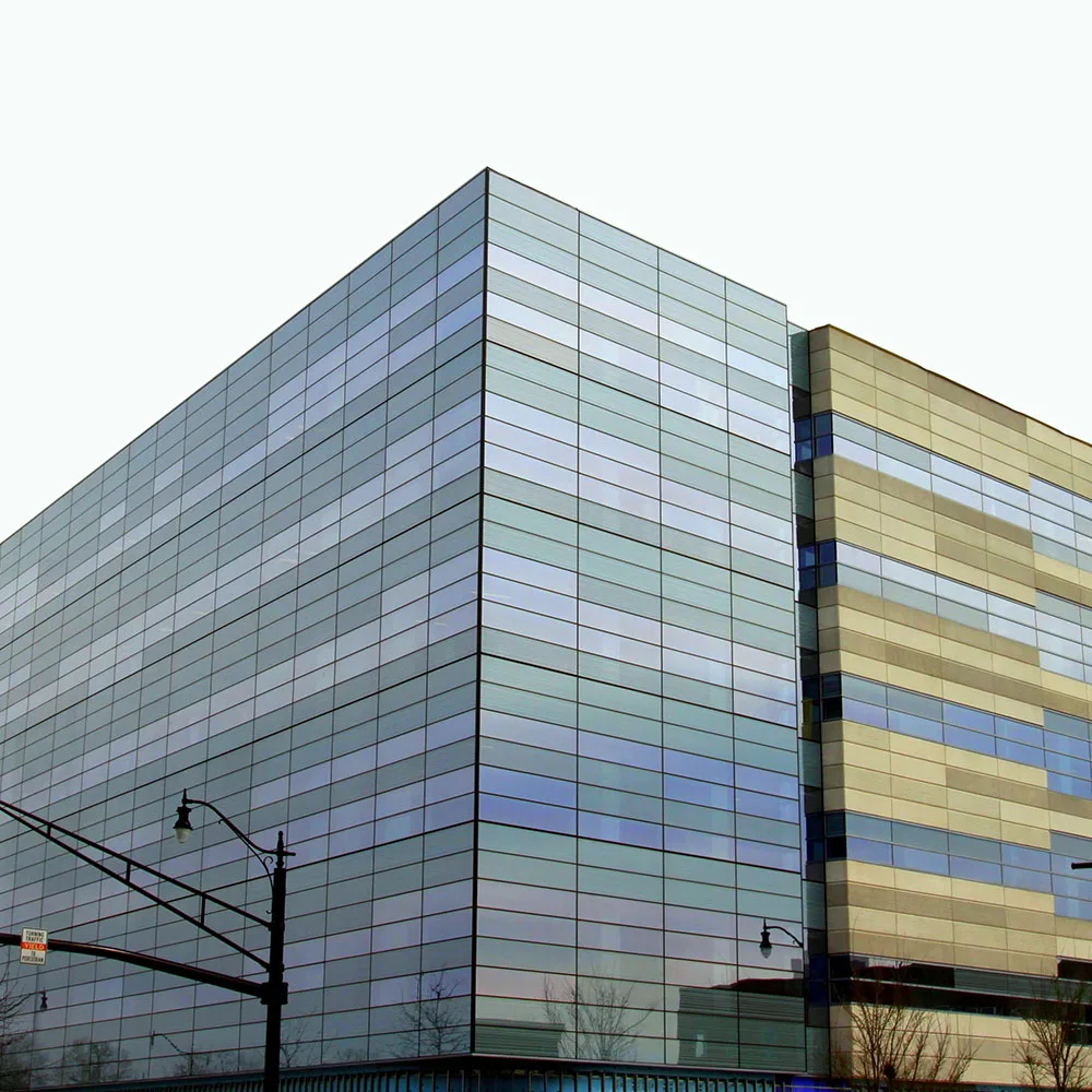 commercial building translucent glass curtain wall