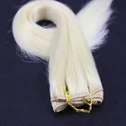 Wholesale cheap brazilian hair weave bundles virgin silky straight blonde human hair weft