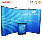 Popular Trade Show Backdrop Wall Display Curved Pop Up Stand