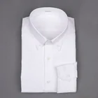 Men's shirt MTM pure cotton white plain oxford fabric custom tailored free shipping men casual shirts