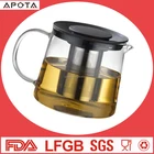 Multiple Heat Resistant Glass Teapot glass coffee pot glass teapot With sepcial On-off Button Lid 1500ml