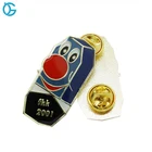 Custom design soft enamel with epoxy dome pin