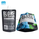 Taobao Liquid packaging plastic bag Custom printed Energy drink spout nylon pouch