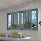 2018 new design Dual Pane Insulated Glass Utility Slider window