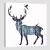 Abstract canvas painting print wall art tree deer picture home decor on cheap price