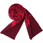 New design knitted special pattern scarf pure wool scarf