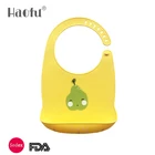 Waterproof baby bibs,washable,BPA free,easy clean and portable baby silicone bib 1pk,FDA class,Sedex