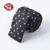 New design custom soft hand made promotion necktie 100% silk knitted tie for mens