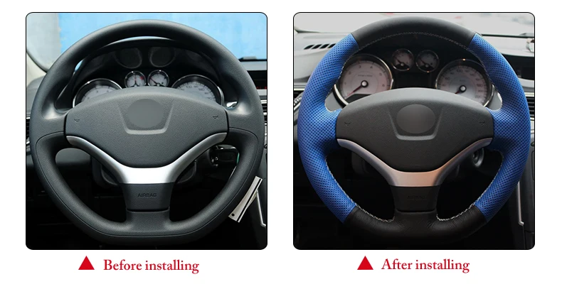 for Peugeot 308 car steering wheel cover